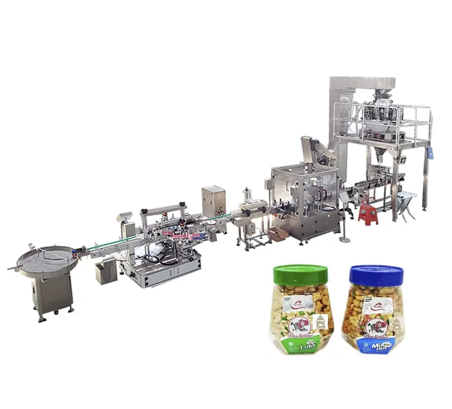snack packing machine for jars bottles