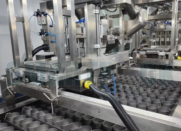 specialized filling device for thermoforming