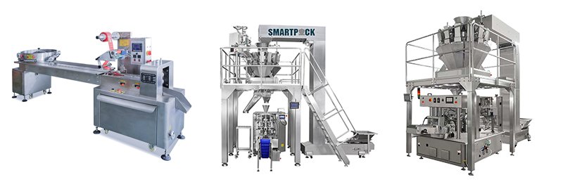 A variety of packed candies on a production line