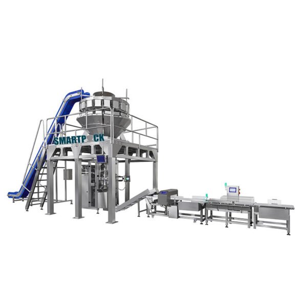 Frozen Meatball Multihead Weigher VFFS Packing Machine for Pillow Bags