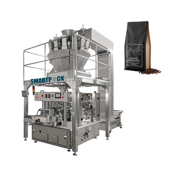 Premade pouch packaging machines for coffee bean