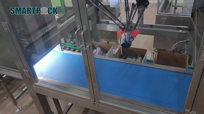 Frozen seafood packaging automation line