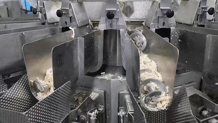 tuna flakes multihead weigher